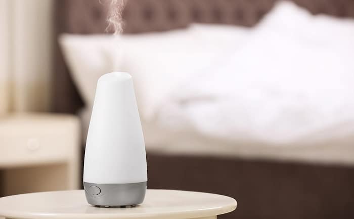 humidifier on nightstand