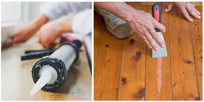 removing silicone caulk from wood