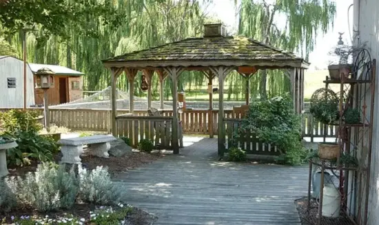 best wood for outdoor gazebo