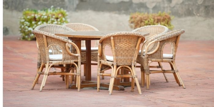 how to clean and care for antique rattan garden furniture