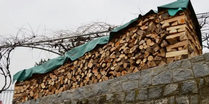 best material to cover firewood