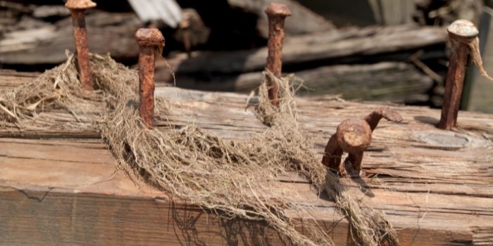 how to dispose wood with nails