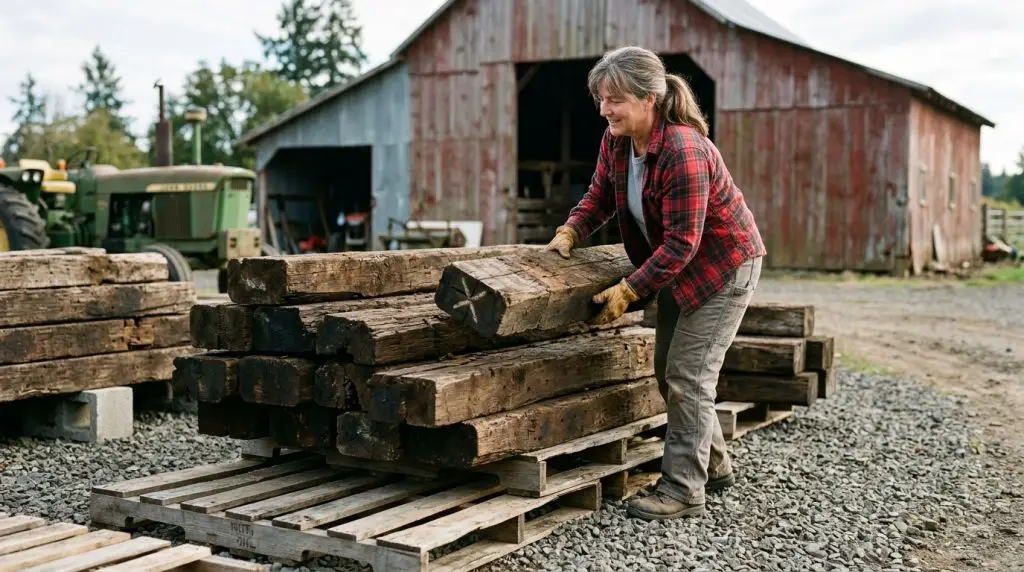 safety storage of used railroad ties
