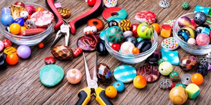 different kinds of wooden jewelry