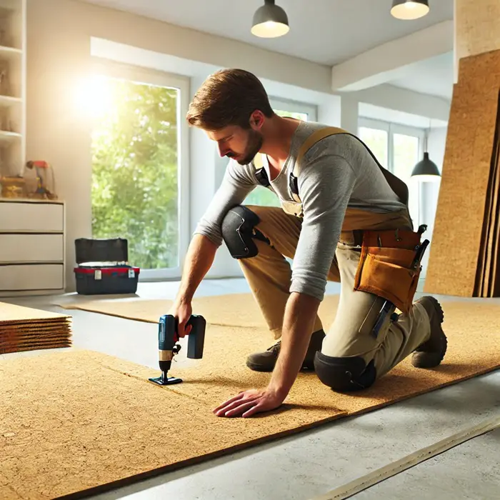 cork floor installation