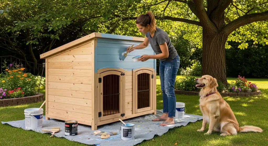pet friendly dog kennel paint