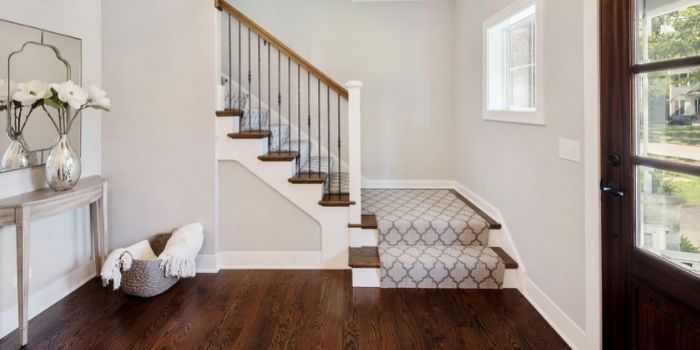 Disadvantages of matching wood floor and stairs