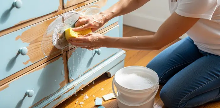 remove chalk paint from wood