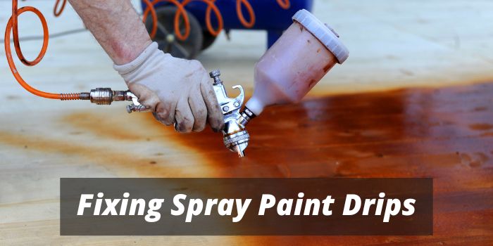 fixing spray paint runs on wood